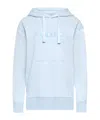 Jw Anderson Hooded Sweatshirt With Logo And Pouch Pocket In Blue