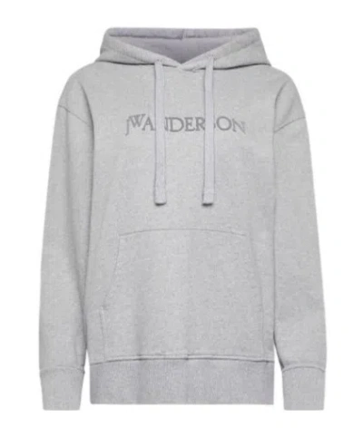 JW ANDERSON JW ANDERSON LOGO LETTERING DRAWSTRING HOODIE