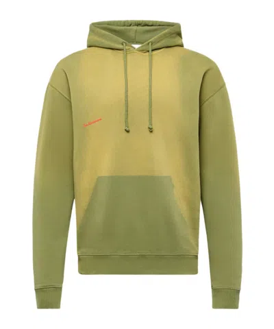 JW ANDERSON JW ANDERSON LOGO EMBROIDERED DRAWSTRING HOODIE