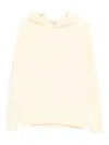 Jw Anderson Logo-embroidered Hoodie In Neutral