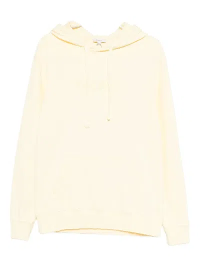 Jw Anderson Logo-embroidered Hoodie In Neutral