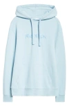 Jw Anderson Logo Embroidered Hoodie In Blue