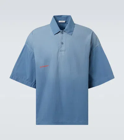 JW ANDERSON LOGO EMBROIDERED OVERSIZED POLO SHIRT