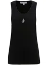 Jw Anderson J.w.anderson 'anchor Embroidery' Top In Black