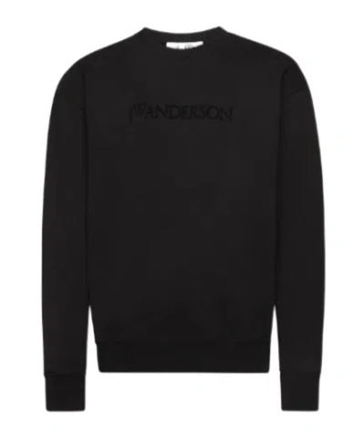 JW ANDERSON JW ANDERSON LOGO EMBROIDERED CREWNECK SWEATSHIRT