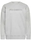 Jw Anderson Classic Logo Embroidery Sweatshirt In Grey