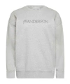 Jw Anderson Classic Logo Embroidery Sweatshirt In White