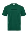 Jw Anderson J. W. Anderson Embroidered Logo T-shirt With Classic Crew Neckline In Green