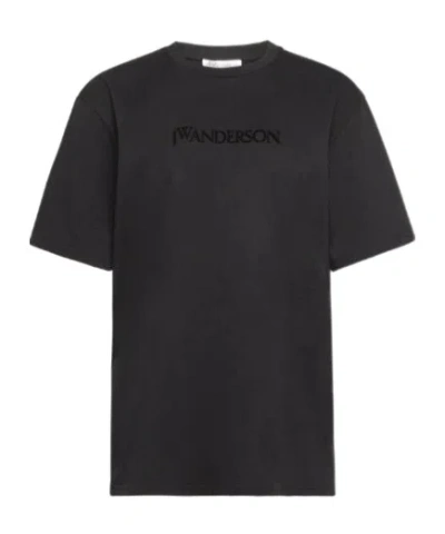 JW ANDERSON JW ANDERSON CLASSIC LOGO EMBROIDERED T-SHIRT
