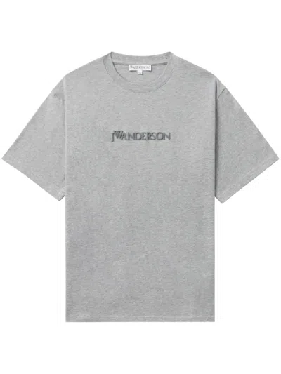 JW ANDERSON LOGO-EMBROIDERED T-SHIRT