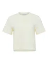 Jw Anderson Logo-embroidered T-shirt In Yellow