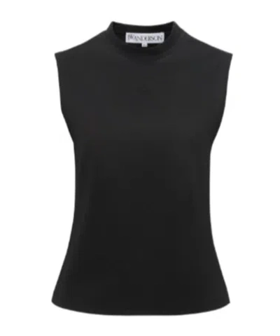 JW ANDERSON LOGO-EMBROIDERED TANK TOP