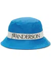 JW ANDERSON LOGO-EMBROIDERED TONAL-STITCHING BUCKET HAT