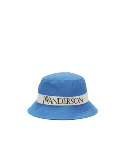 JW ANDERSON JW ANDERSON LOGO EMBROIDERED WIDE BRIM BUCKET HAT
