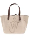 Jw Anderson Beige Fabric Belt Shopping Bag