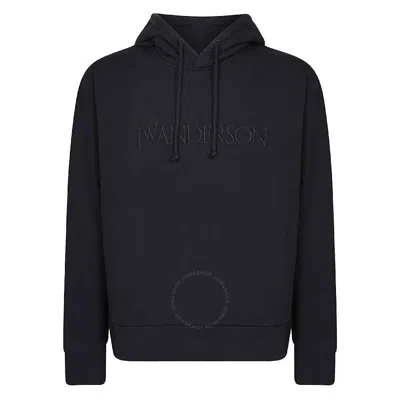 JW ANDERSON JW ANDERSON LOGO EMBROIDERY COTTON HOODIE