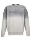 Jw Anderson Gray Embroidered-logo Gradient Sweatshirt