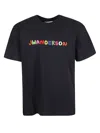 JW ANDERSON J.W. ANDERSON LOGO EMBROIDERY T-SHIRT