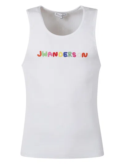 JW ANDERSON J.W. ANDERSON LOGO EMBROIDERY TANK TOP