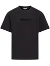 Jw Anderson J. W. Anderson Short Sleeve Cotton T-shirt In Black