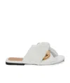 Jw Anderson Twist Detailed Open Toe Sandals In White