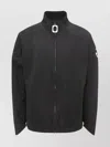Jw Anderson J. W. Anderson High Neck Jacket With Distinctive Logo Print In Black