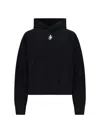 Jw Anderson J. W. Anderson Cropped Black Hoodie With Subtle Branding And Relaxed Fit In Black