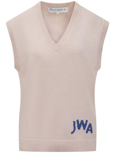 JW ANDERSON LOGO-INTARSIA VEST