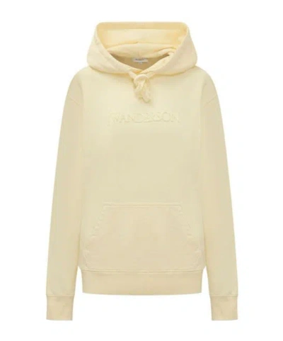 JW ANDERSON JW ANDERSON LOGO LETTERING DRAWSTRING HOODIE