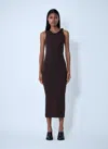 Jw Anderson J. W. Anderson Twisted Strap Midi Dress In Black