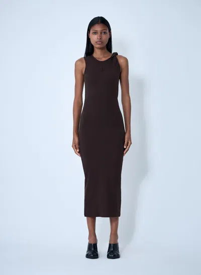 JW ANDERSON LOGO MOTIF RIB DRESS