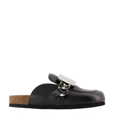 Jw Anderson Logo Muller Shoes In Black