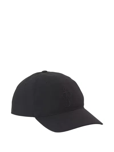 Jw Anderson Logo-patch Baseball Cap In Black