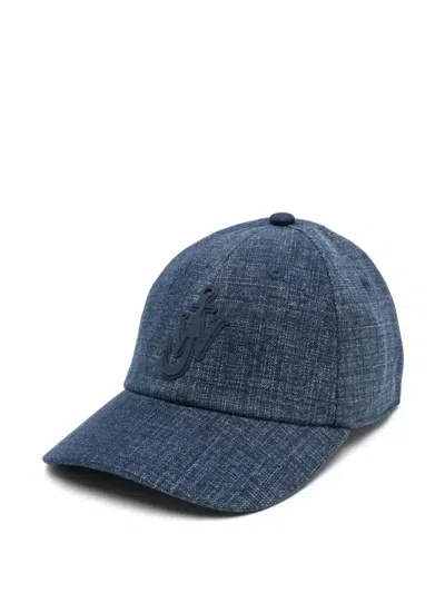 Jw Anderson Logo-patch Baseball Cap In Blue