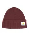 Jw Anderson Beanie With Logo Patch In Multi