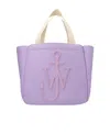 Jw Anderson Top Handles Rectangular Tote Bag In Purple