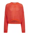 Jw Anderson Logo Patch Jumper In Red