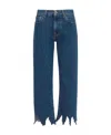 Jw Anderson Logo-patch Laser-cut Detail Straight-leg Jeans
