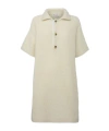 Jw Anderson Strickkleid Mit Logo-schild In Nude