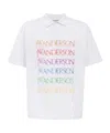 Jw Anderson Logo-print Cotton Polo Shirt In White