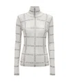 Jw Anderson Sheer Long Sleeve Turtleneck Top In White