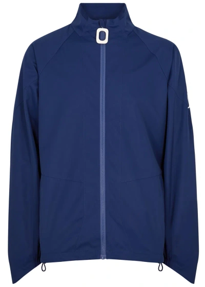 Jw Anderson Logo-print Shell Track Jacket In Blue