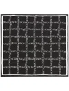 Jw Anderson Logo-print Silk Scarf In Black