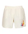 Jw Anderson Logo-print Swim Shorts In White