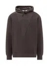 Jw Anderson Logo Reverse Hoodie In Charcoal