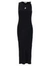 Jw Anderson J.w.anderson Logo Ribbed Dress In Black