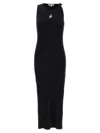 Jw Anderson J.w.anderson Logo Ribbed Dress In Black