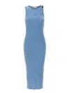 Jw Anderson J.w.anderson Logo Ribbed Dress In Blue