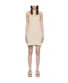 Jw Anderson Knitted Camisole Minidress In Nude