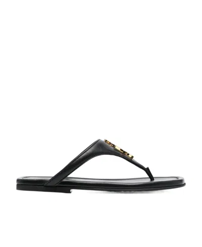 Jw Anderson Logo Slippers In Black